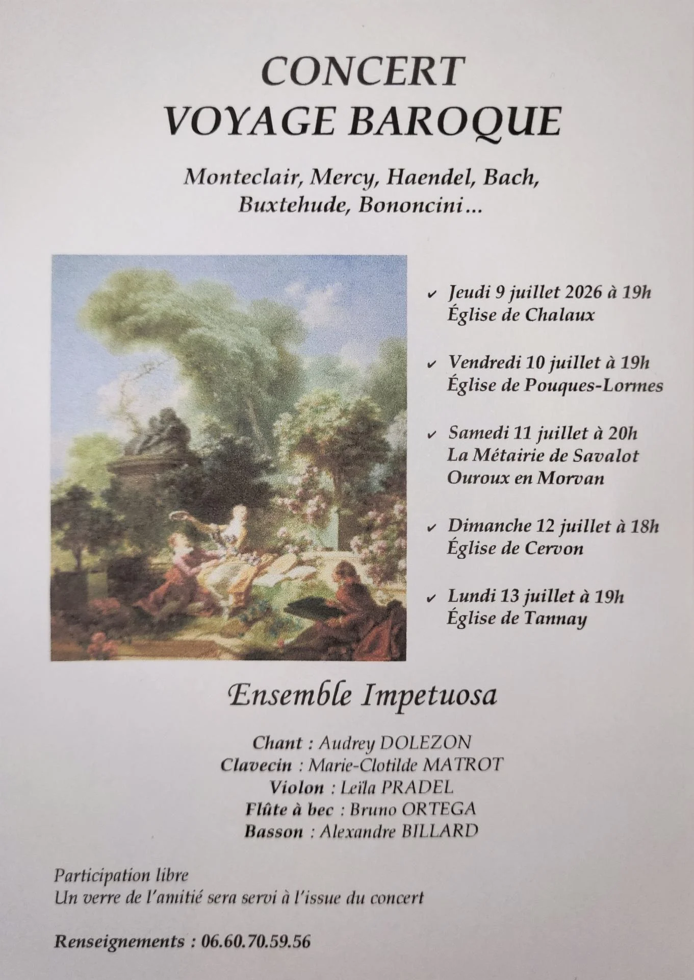 Concert voyage baroque